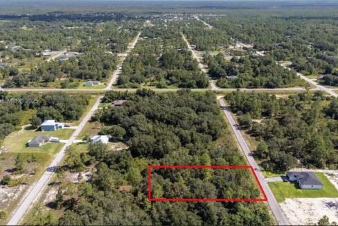 "Map showing location of 1511 Calvin Ave Lehigh Acres Florida vacant lot for sale"