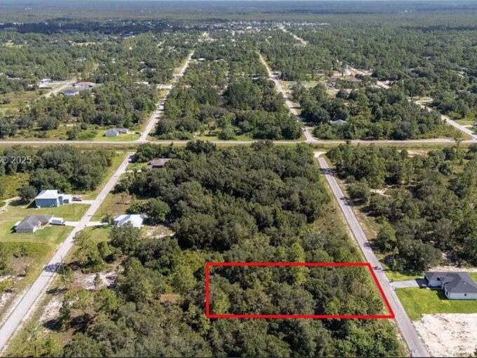 "Map showing location of 1511 Calvin Ave Lehigh Acres Florida vacant lot for sale"