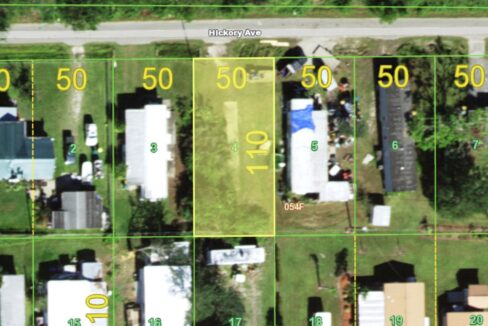 "Map showing location of 1319 Hickory Ave Punta Gorda Florida vacant lot for sale"